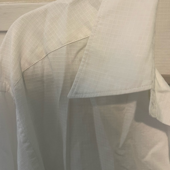 Claiborne men’s white button down dress shirt size L - Picture 4 of 6